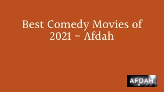 Best 2021 Comedy Movies on Afdah