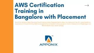 aws certification train ing in bangalore with