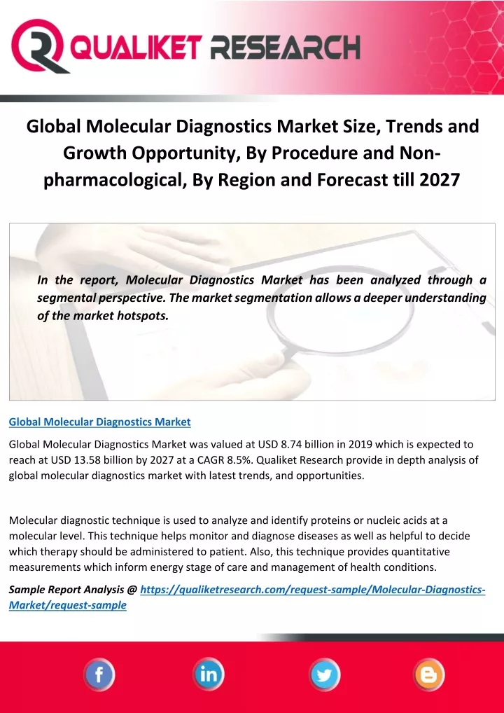 global molecular diagnostics market size trends