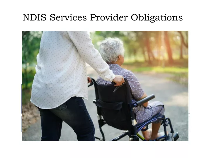 ndis services provider obligations