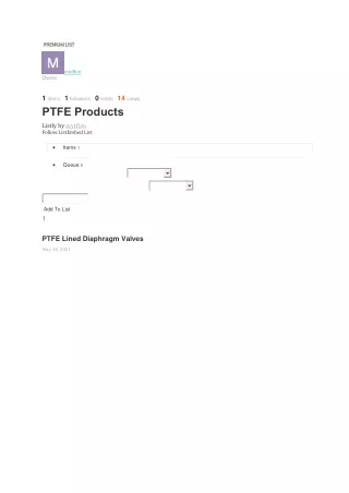 premium list
