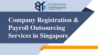 Company Registration & Payroll Outsourcing Services in Singapore