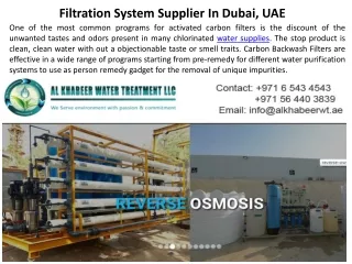 Filter supplier in uae-Alkhabeerwt