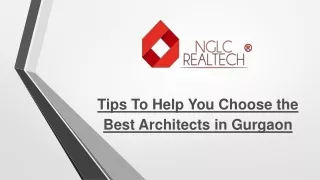 tips to help you choose the best architects in gurgaon