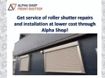 Shopfront Repair - slide 1