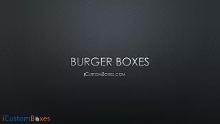 Burger Boxes Packaging