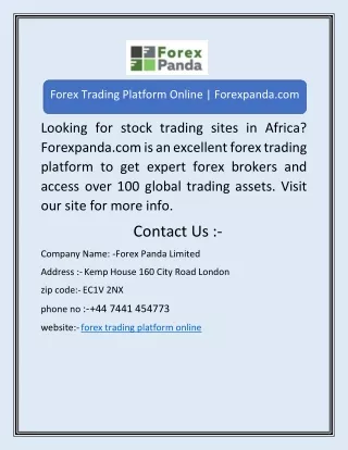 Forex Trading Platform Online | Forexpanda.com