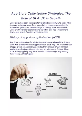 app store optimization strategies the role