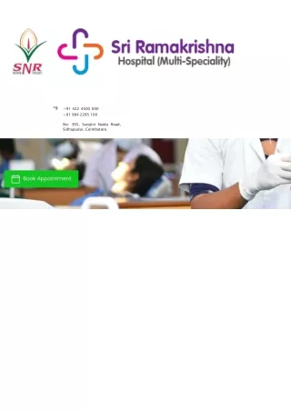 root canal treatment in Coimbatore - Sri Ramakrishna Hospital