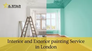 Interior and Exterior painting Service in London