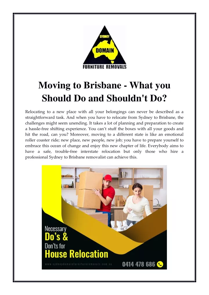 moving to brisbane what you should do and shouldn