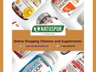 Online Shopping Vitamins and Supplements - Natuspur Health