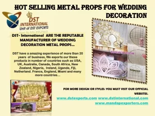 HOT SELLING METAL PROPS FOR WEDDING DECORATION