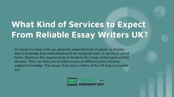 what kind of services to expect from reliable essay writers uk