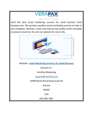 Email Marketing Services for Small Business | Verapax.com