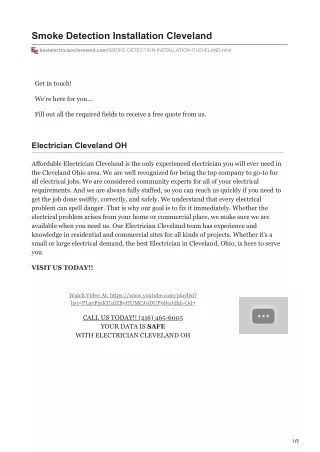 smoke detection installation cleveland