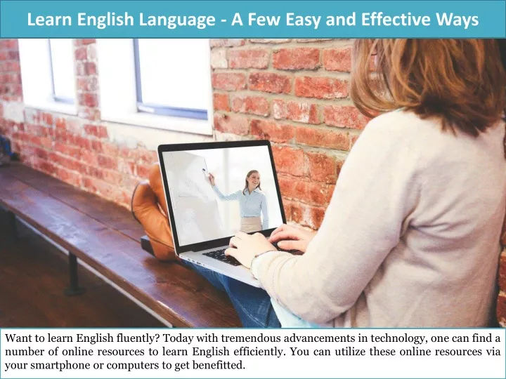 learn english language a few easy and effective ways