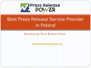 best press release service provider in poland
