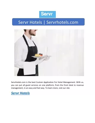 Servr Hotels