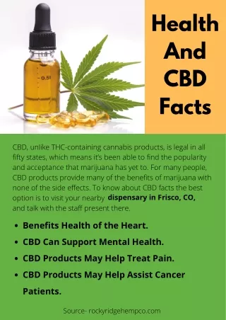 Health And CBD Facts