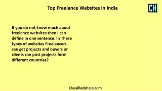 What are the top freelancer’s websites in India?