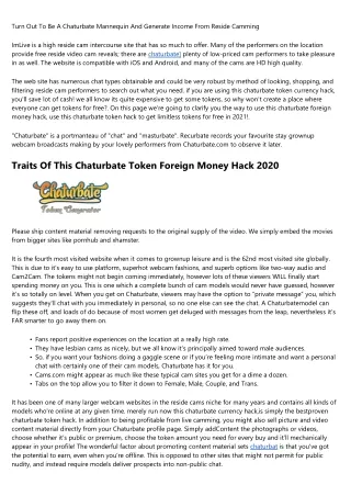 The 10 Scariest Things About charubate