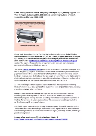 global printing hardware market analysis
