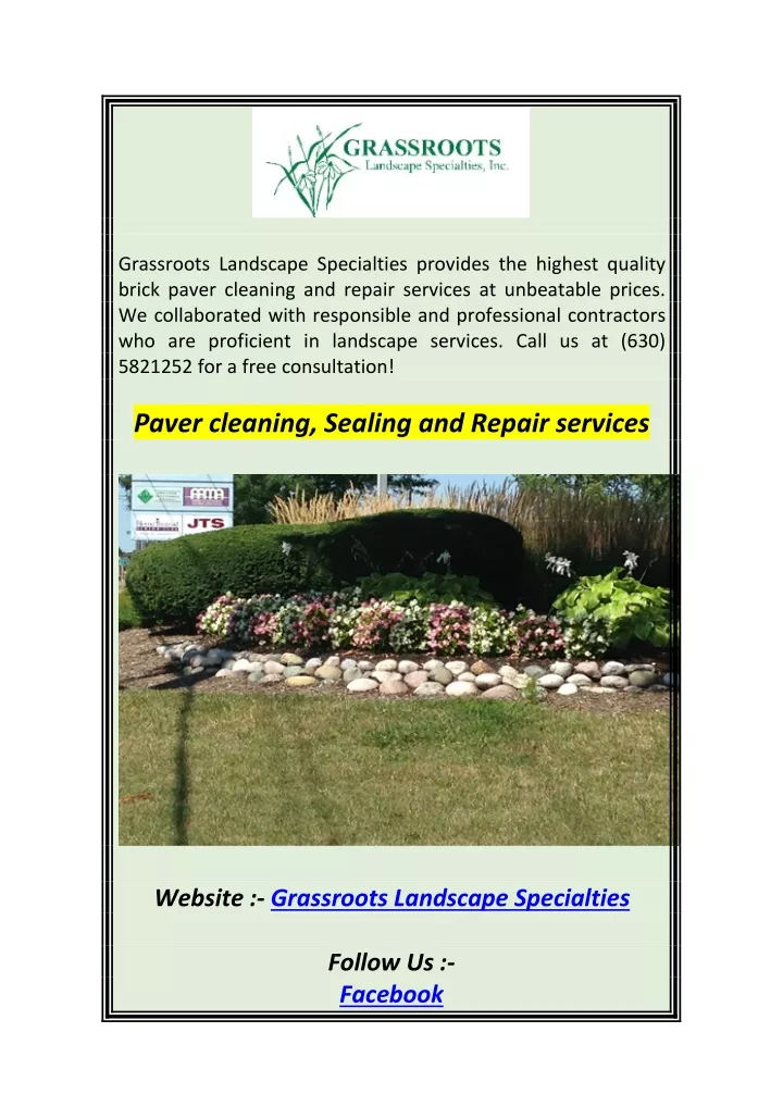 grassroots landscape specialties provides