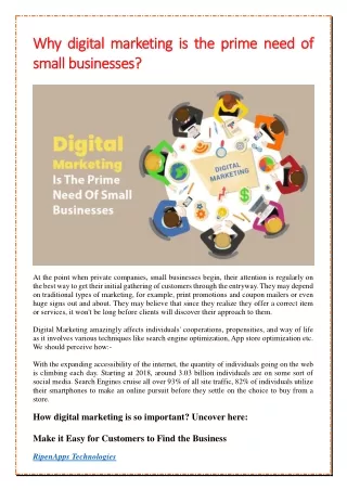 why digital marketing is the prime need