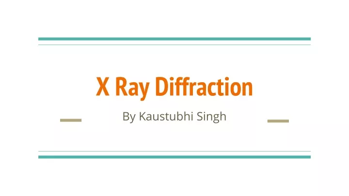 x ray diffraction