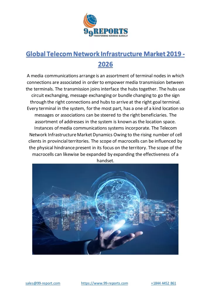 global telecom network infrastructure market 2019