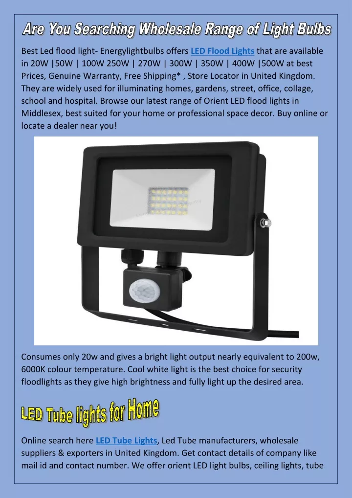 best led flood light energylightbulbs offers