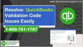 Fix: QuickBooks Activation Issues, Incorrect Validation Code Error