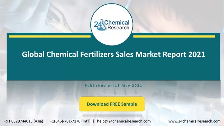 global chemical fertilizers sales market report
