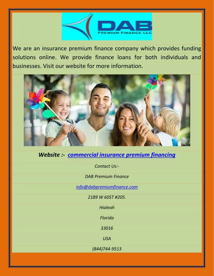 ppt-commercial-insurance-premium-financing-abhi-powerpoint