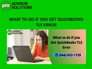 what to do if you get quickbooks tls error