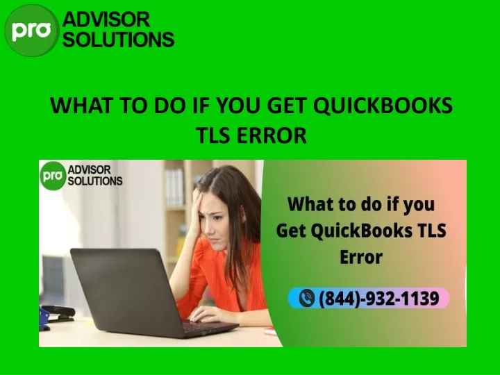 what to do if you get quickbooks tls error