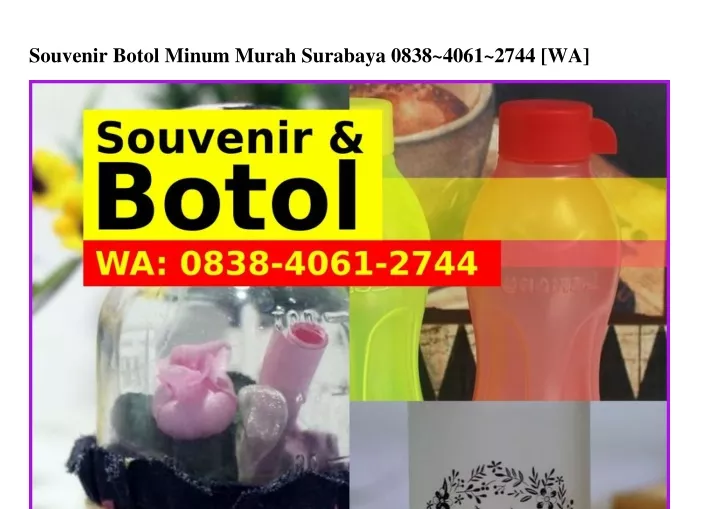 souvenir botol minum murah surabaya 0838 4061