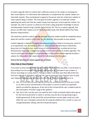 a content upgrade refers to content that