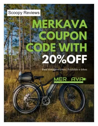 Merkava Coupon Code to get 20% off to buy best electric bikes