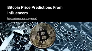 Bitcoin Price Predictions From Influencers