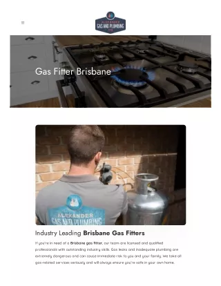 Gas Fitter Brisbane