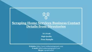 scraping home services business contact details