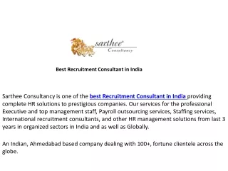 best Recruitment Consultant in India