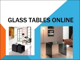 bent glass tables