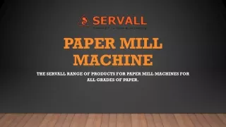 paper mill machine