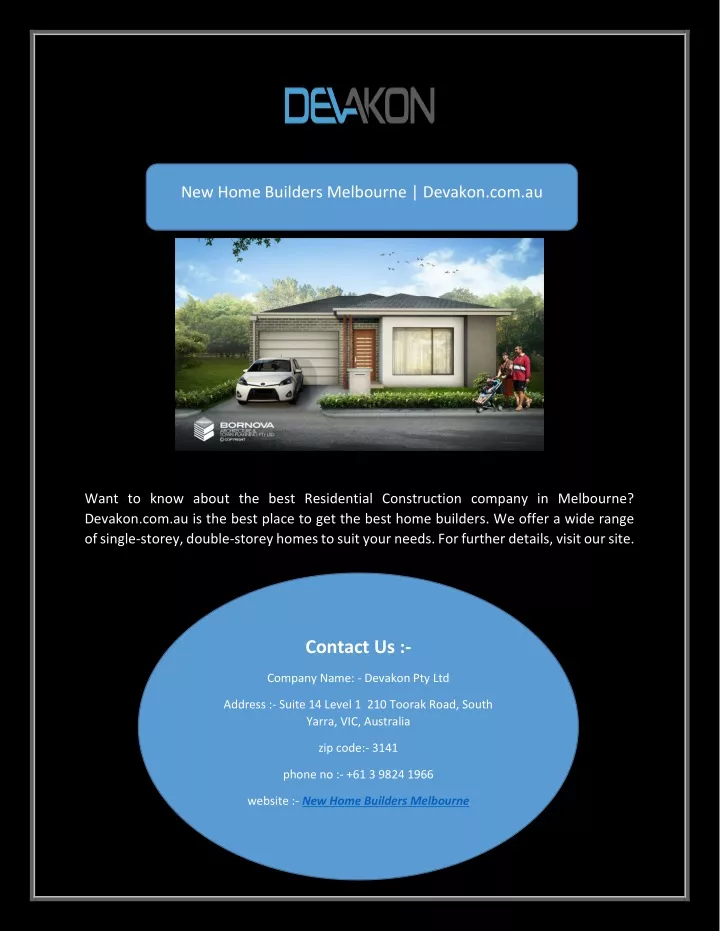 new home builders melbourne devakon com au