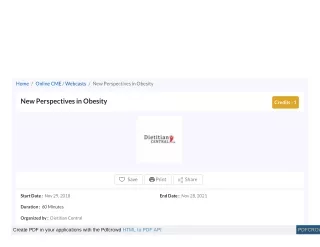home online cme webcasts new perspectives