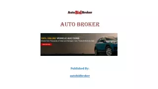 auto broker published by autobidbroker