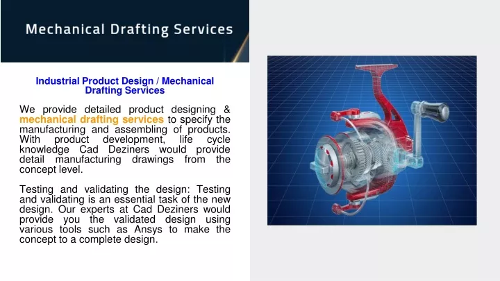 industrial product design mechanical drafting